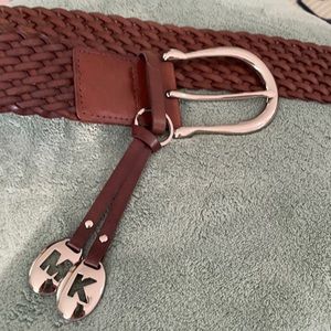 Michael Kors brown woven belt